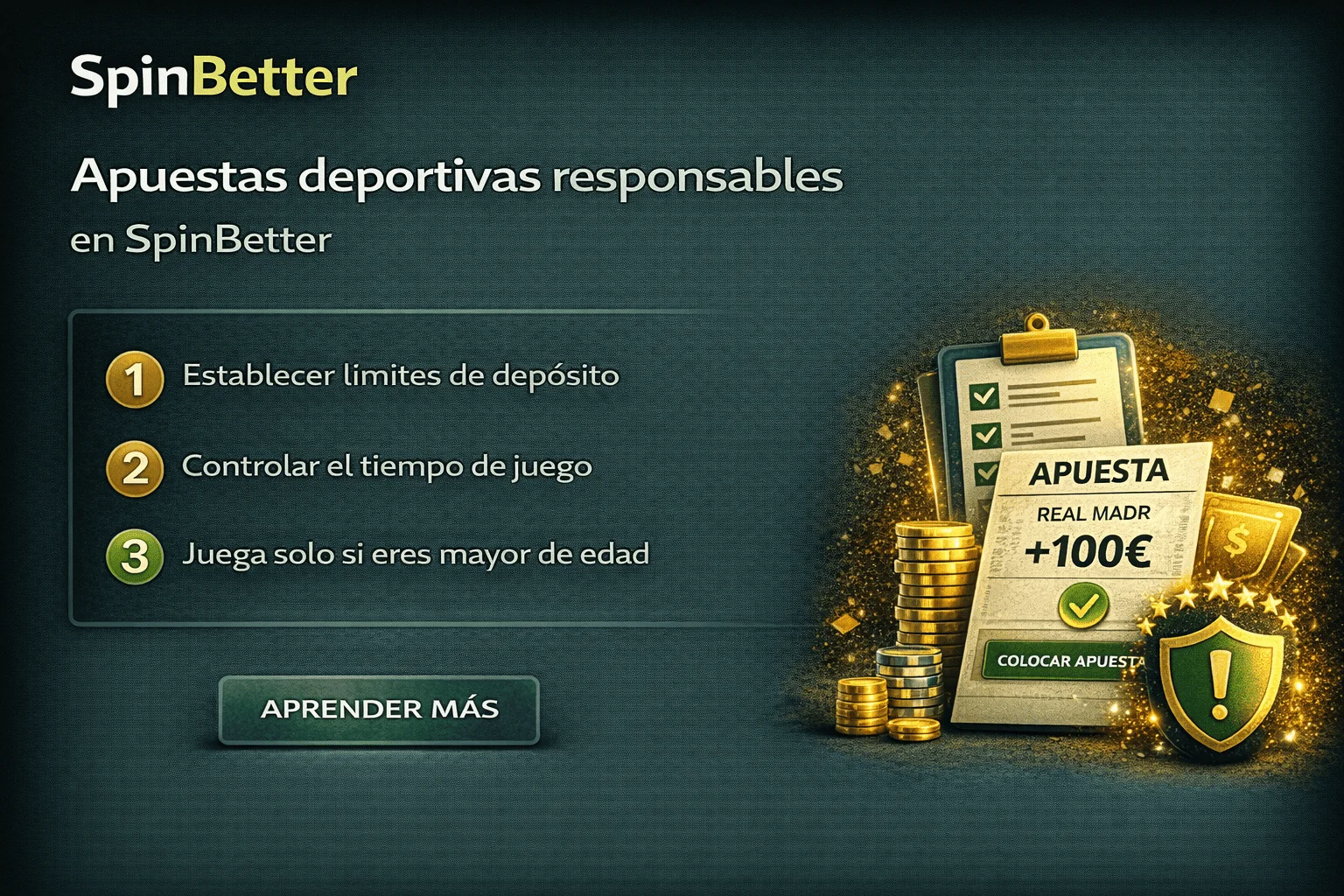 Apuestas deportivas responsables en SpinBetter