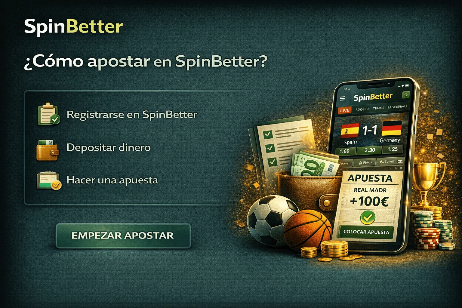 Cómo apostar en SpinBetter