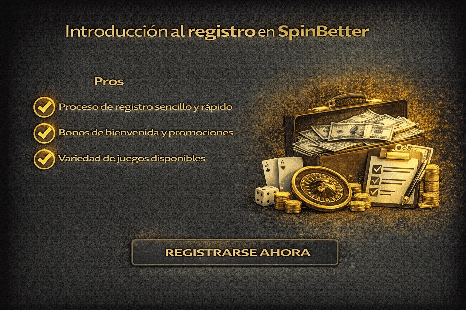 Introducción al registro en SpinBetter Introducción al registro en SpinBetter
