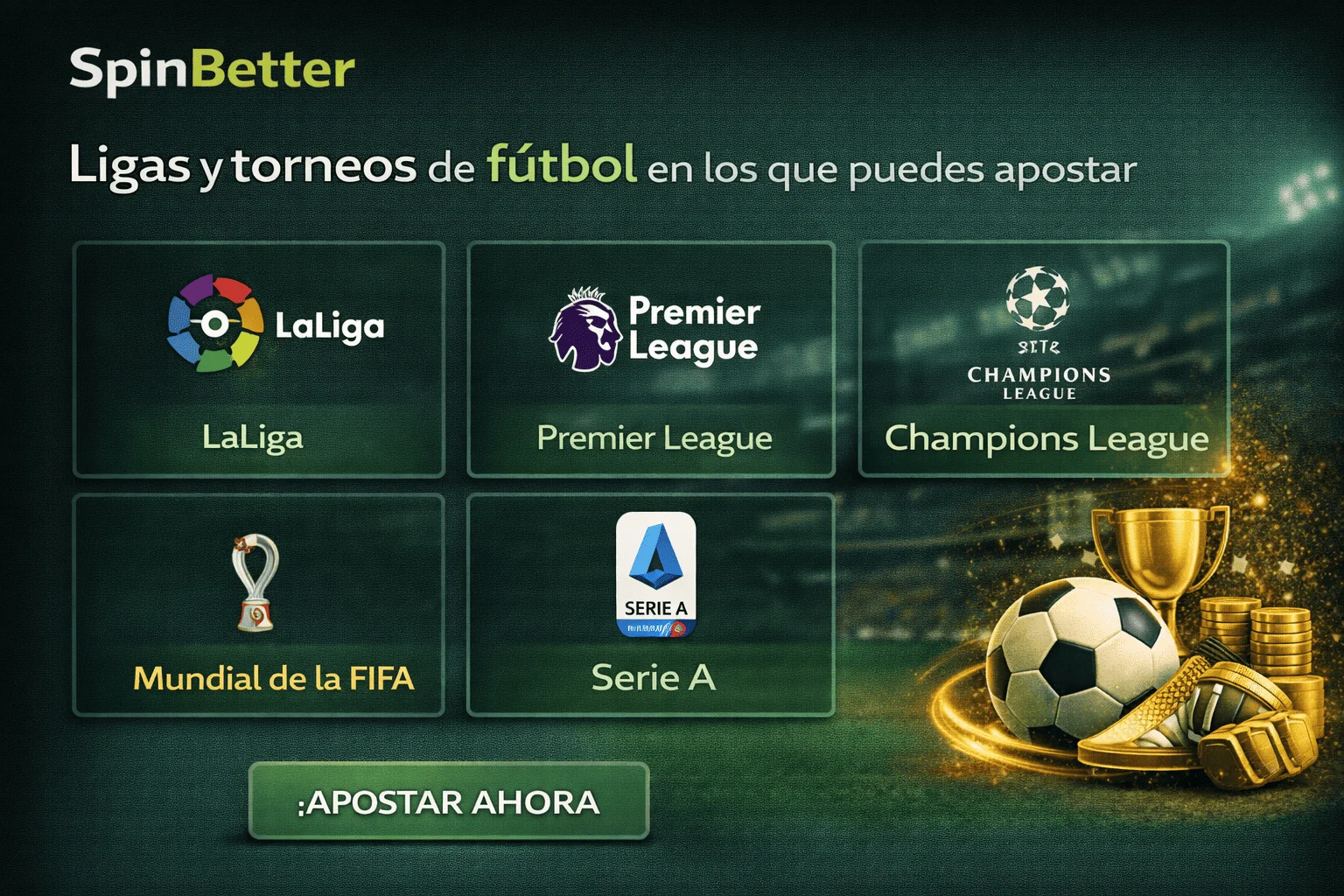 Ligas y torneos de fútbol en los que puedes apostar