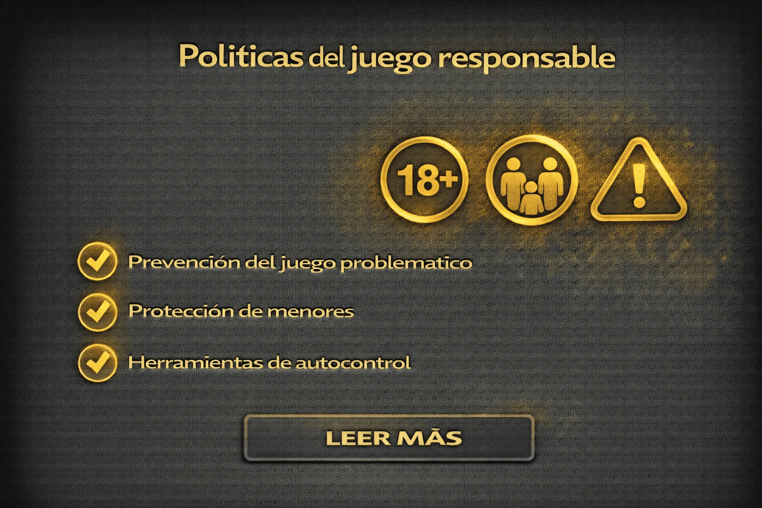 Políticas del juego responsable