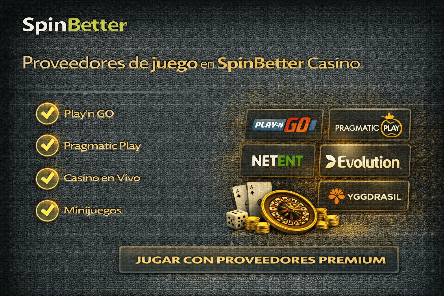 Proveedores de juego en SpinBetter Casino Proveedores de juego en SpinBetter Casino