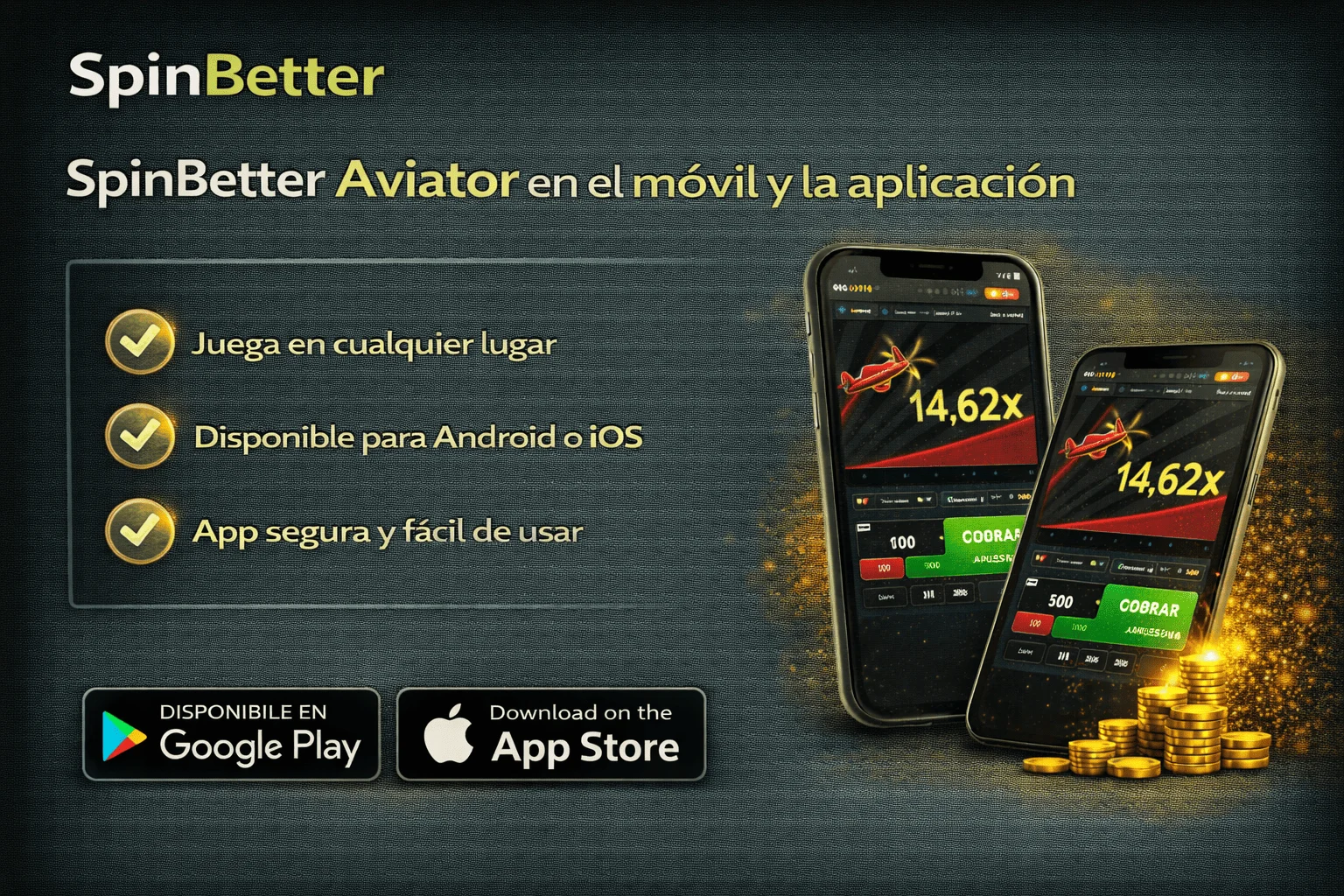 SpinBetter Aviator en el móvil y la aplicación SpinBetter Aviator en el móvil y la aplicación